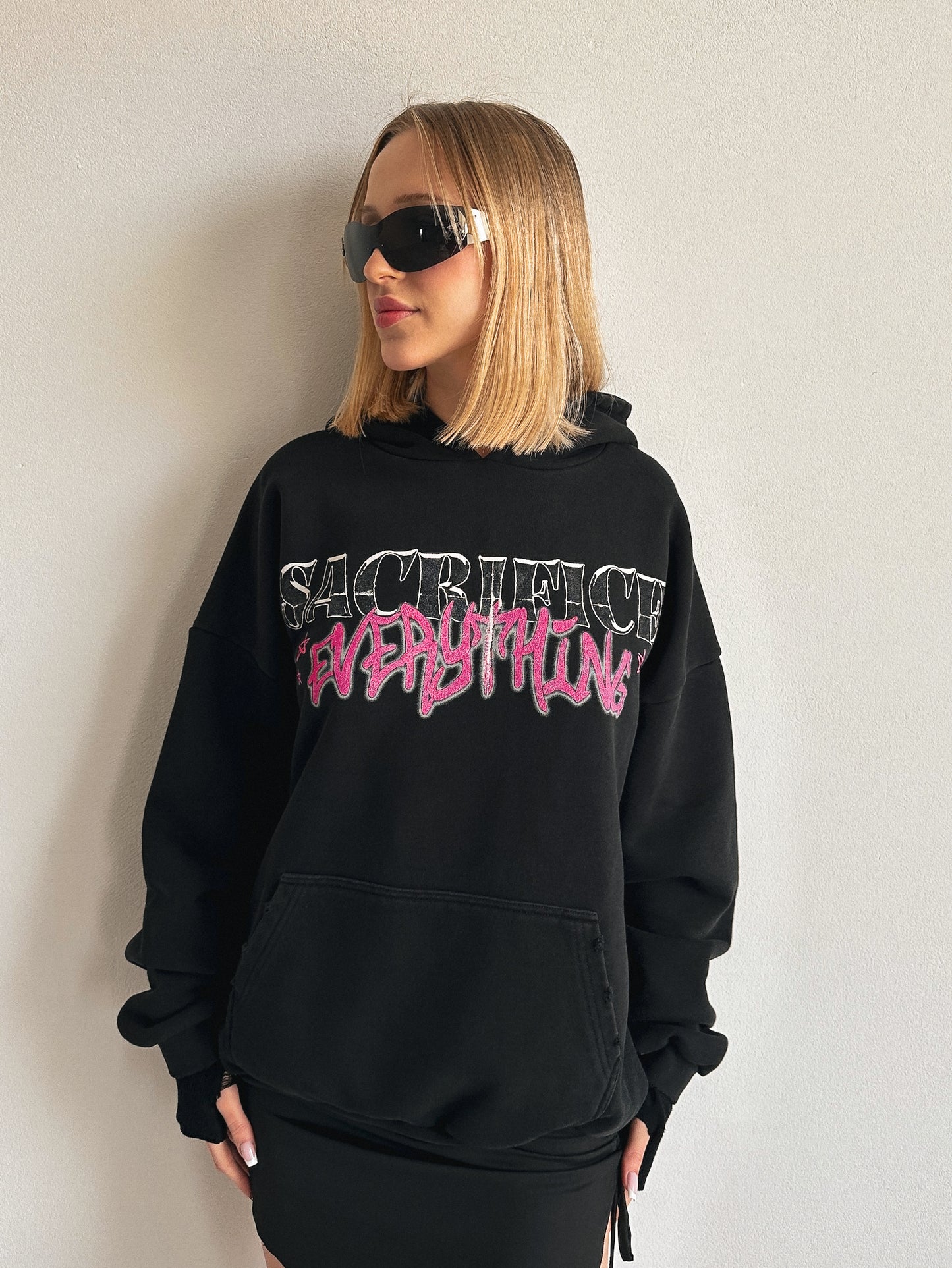 SACRIFICE EVERYTHING BLACK HOODIE