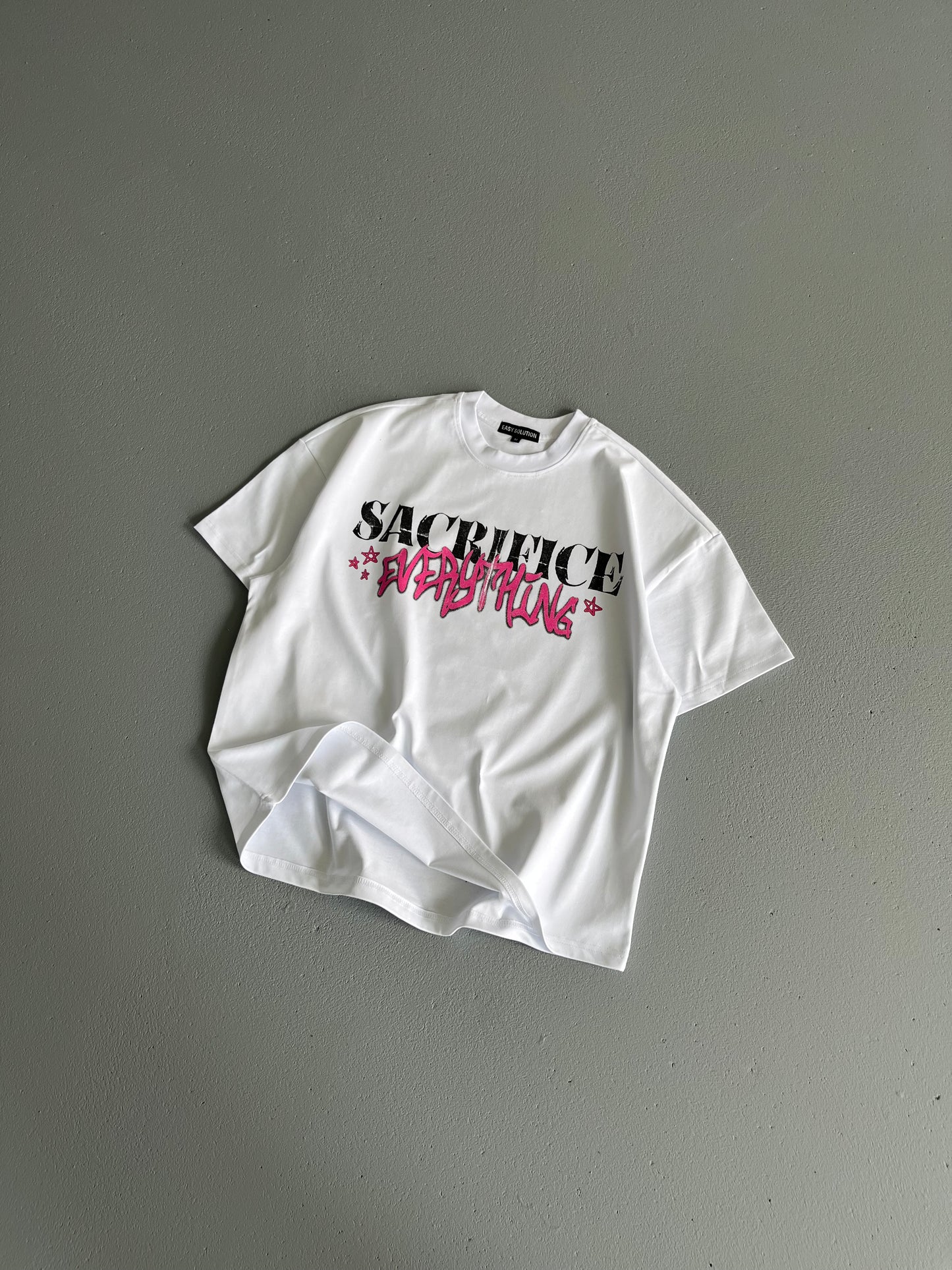 SACRIFICE EVERYTHING WHITE T-SHIRT