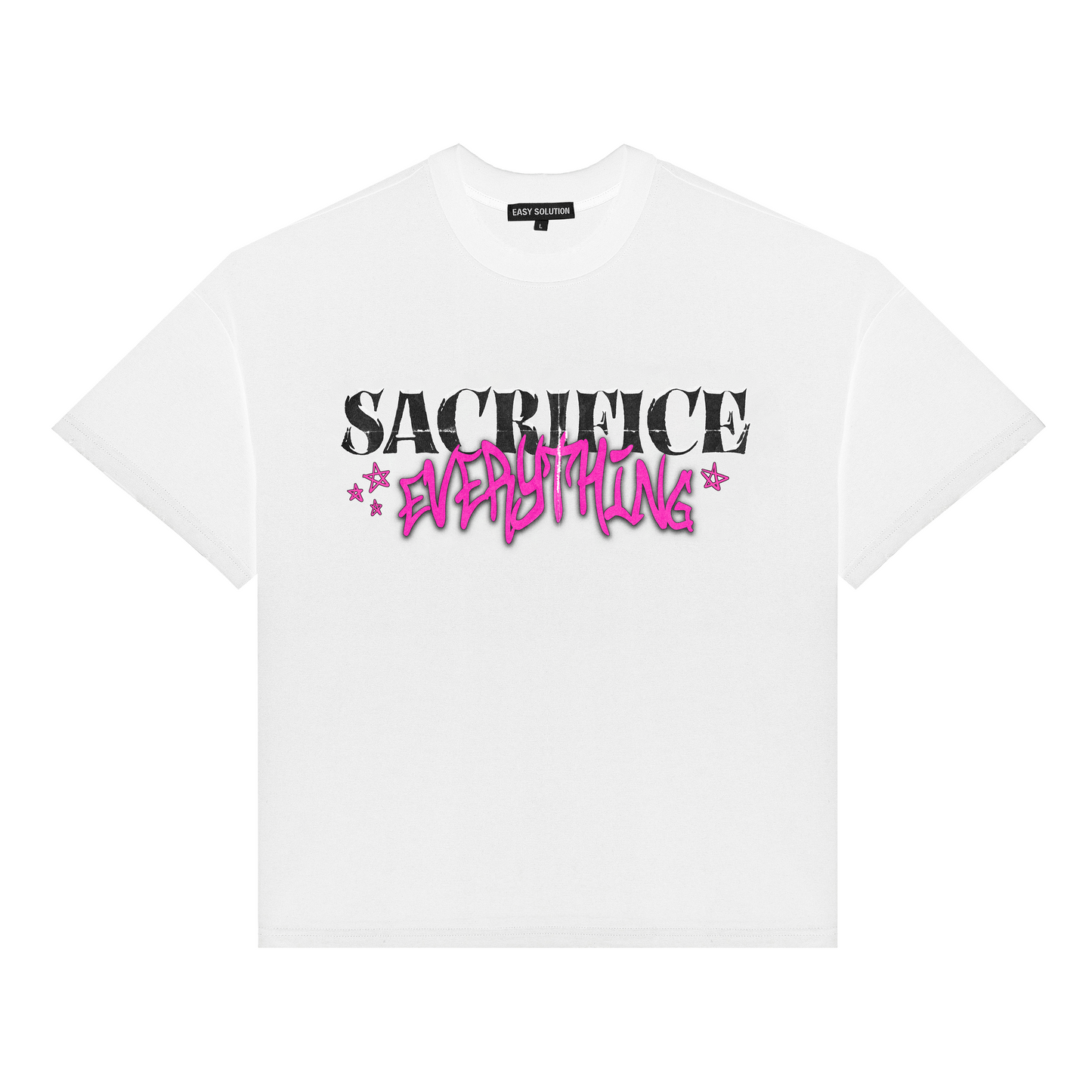 SACRIFICE EVERYTHING WHITE T-SHIRT