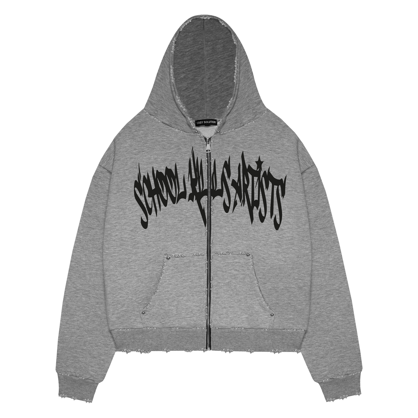 SCHOOL KILLS ARTISTS ZIPPED HOODIE