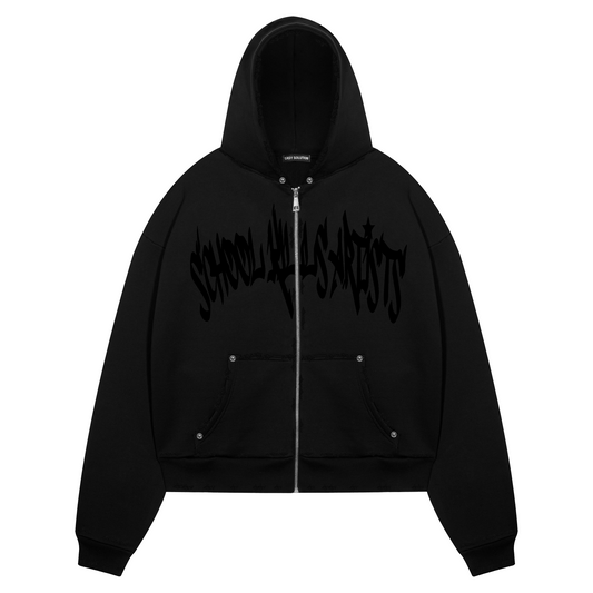 SCHOOL KILLS ARTISTS ZIPPED HOODIE