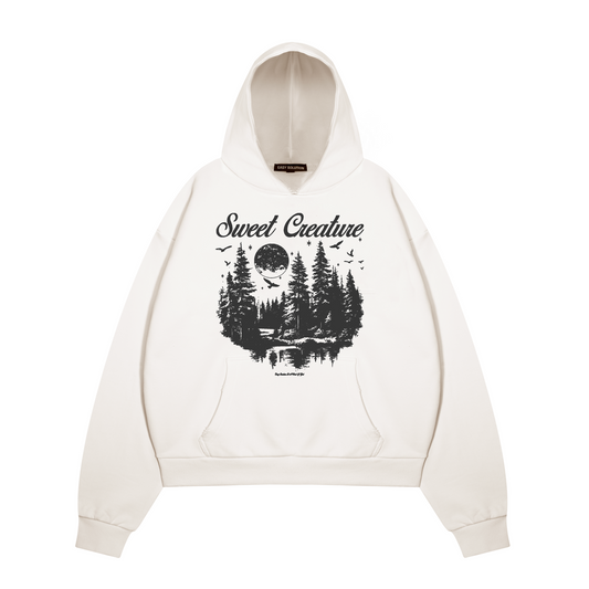 SWEET CREATURE ECRU HOODIE